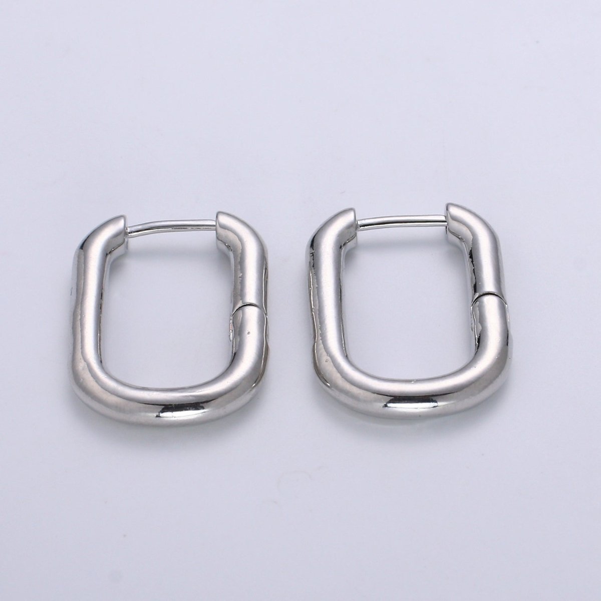 Square Hoop Earrings, U-Shape Gold Hoops, 14k Gold Filled Huggie Earrings, Geometric Huggies, Oval Hoop earrings, Mini hoops Q-087 P-037