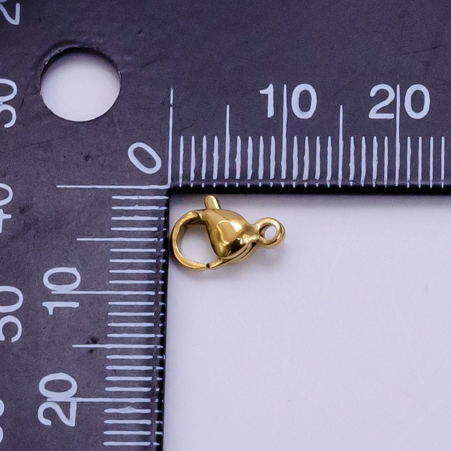 Stainless Steel 10mm Lobster Clasps Claw Closure Findings | Z664 - DLUXCA