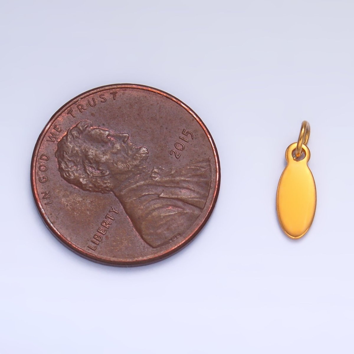 Stainless Steel 10mm Sphere Minimalist Logo Mini Charm Set by 10 Pieces | P649 - DLUXCA