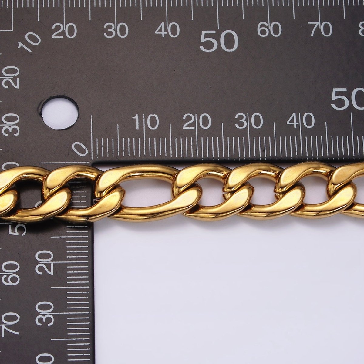 Stainless Steel 11.5mm Concave Flat Curb Chain 8.5 Inch Bracelet | WA-2256 Clearance Pricing