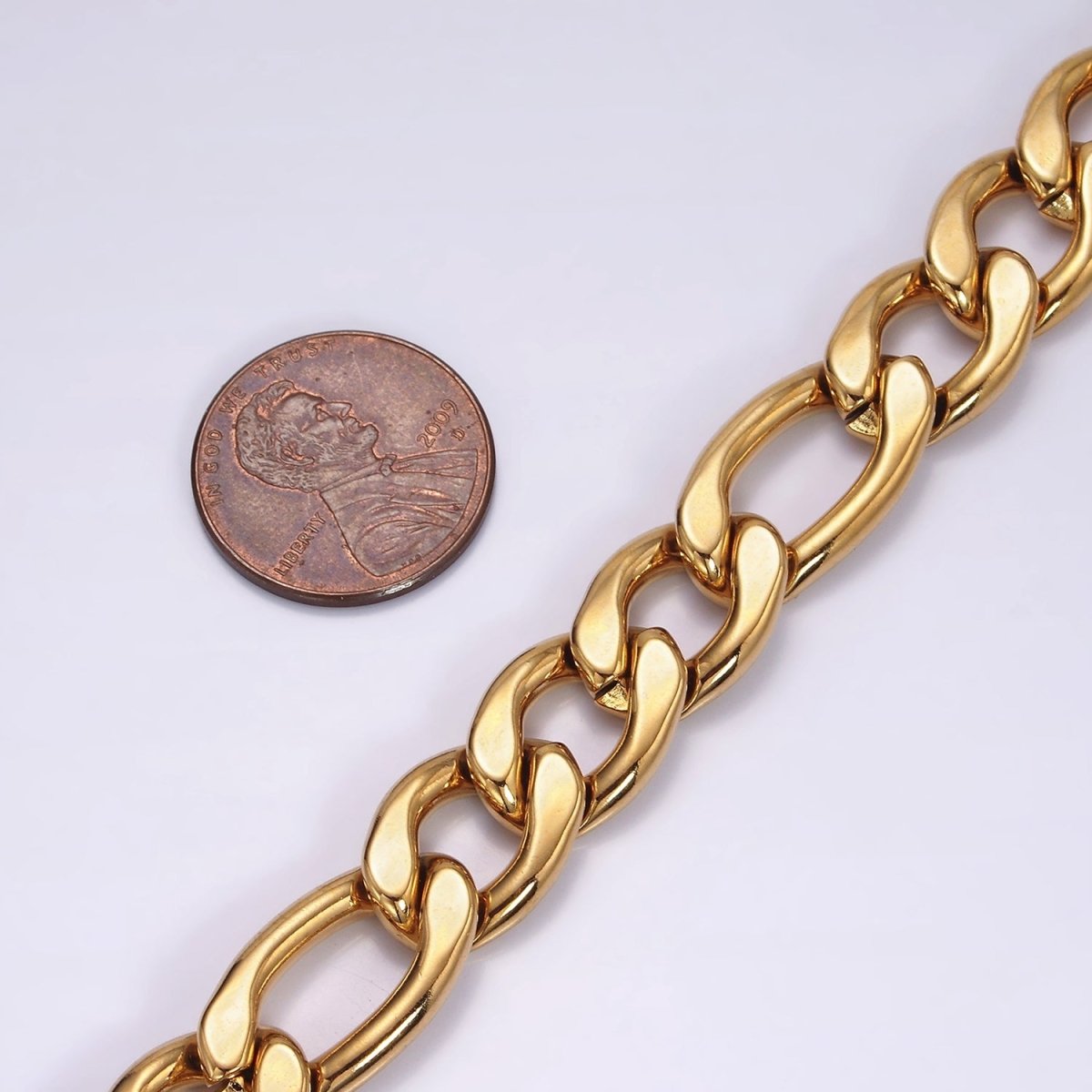 Stainless Steel 11.5mm Concave Flat Curb Chain 8.5 Inch Bracelet | WA-2256 Clearance Pricing