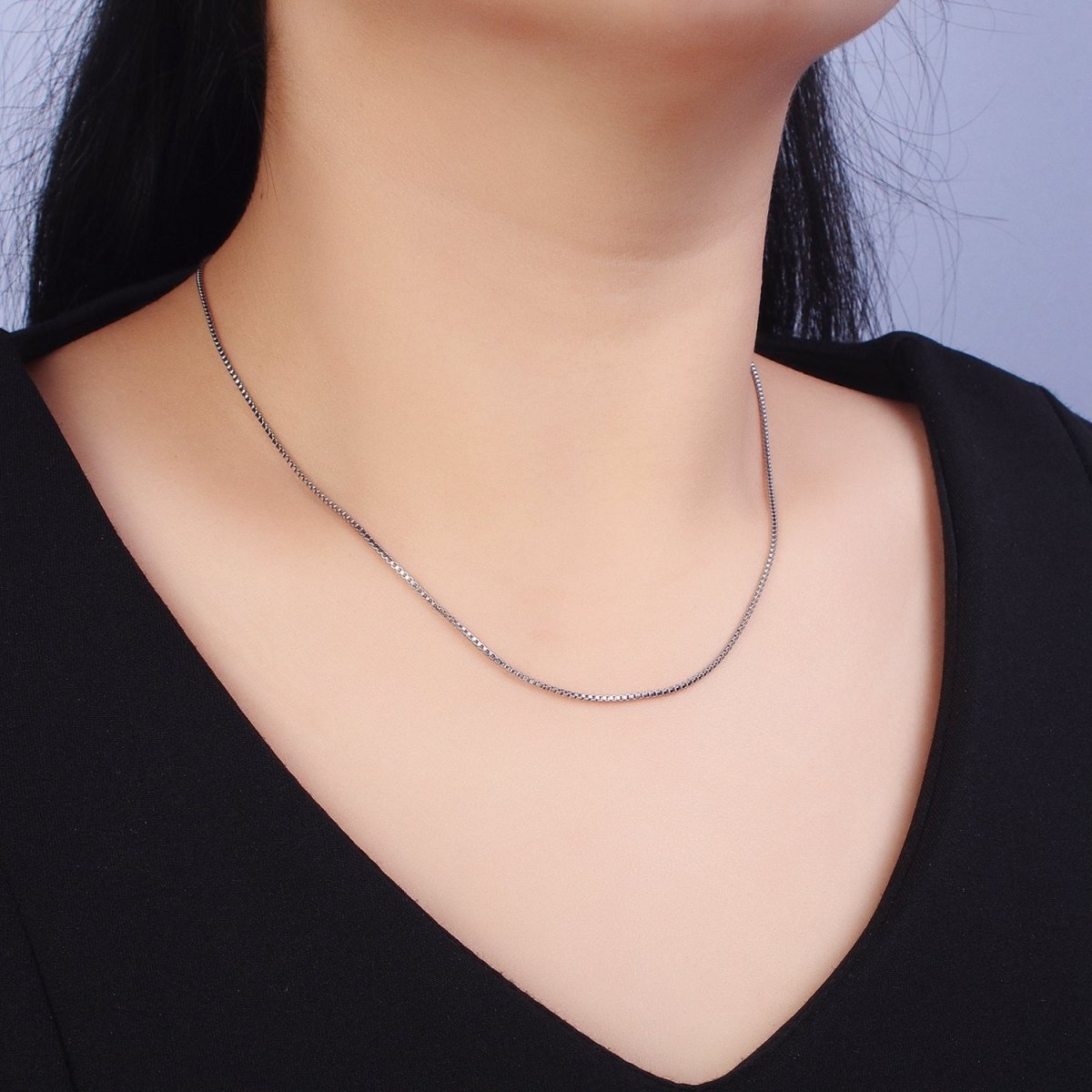 Stainless Steel 1.2mm Dainty 18 Inch Layering Chain Necklace in Gold & Silver | WA-1698 WA-1699 Clearance Pricing