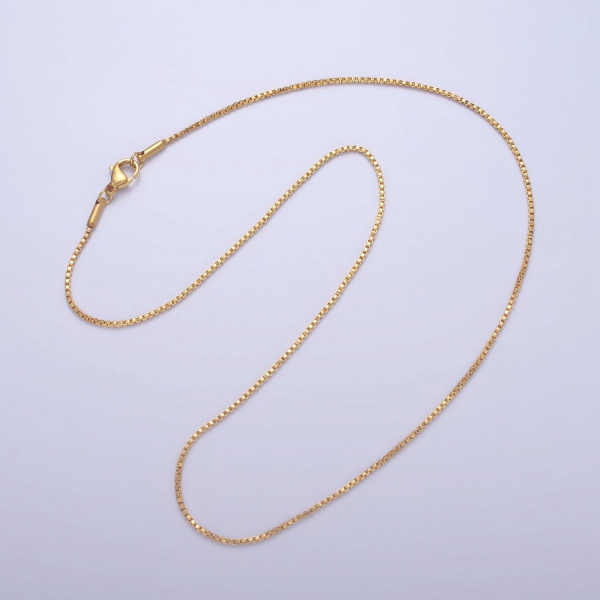 Stainless Steel 1.2mm Dainty 18 Inch Layering Chain Necklace in Gold & Silver | WA-1698 WA-1699 Clearance Pricing