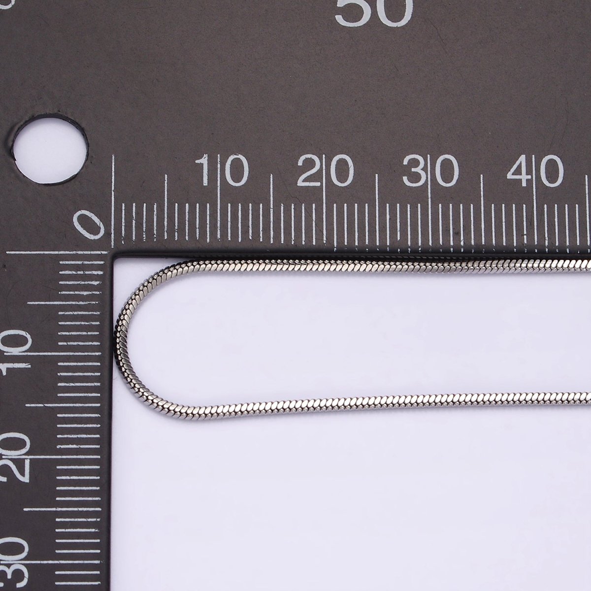 Stainless Steel 1.2mm Dainty Snake 18 Inch Layering Chain Necklace | WA-2267 Clearance Pricing - DLUXCA