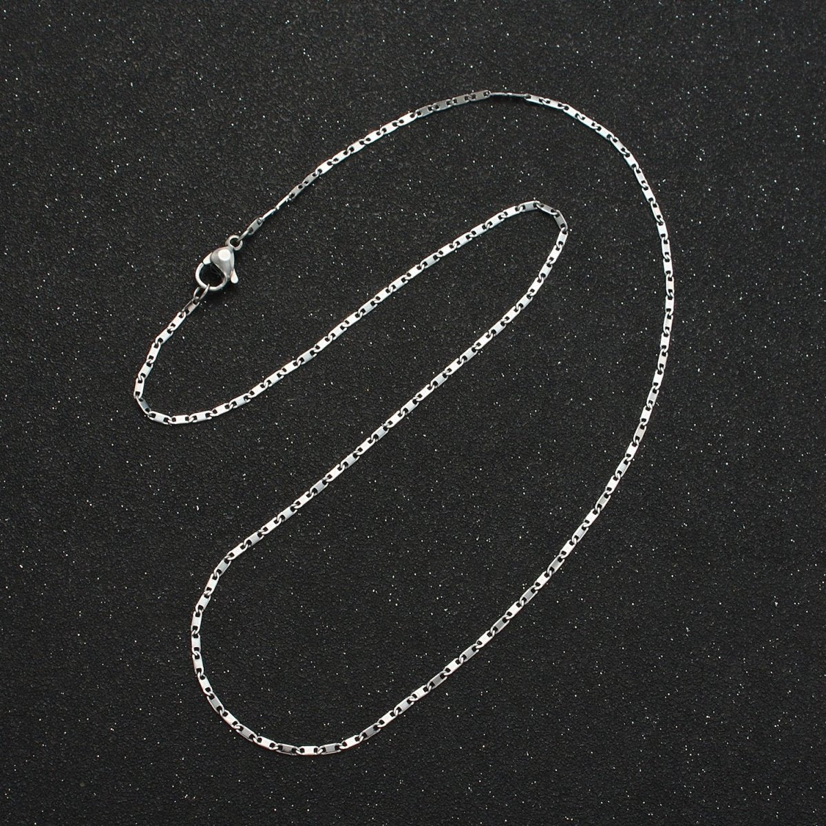 Stainless Steel 1.4mm Anchor Mariner Chain 18 Inch Necklace in Gold & Silver | WA-2598 WA-2599