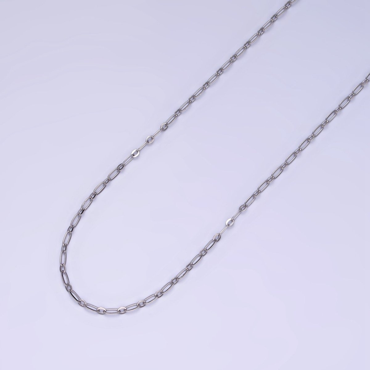 Stainless Steel 1.5mm Cable Oval Round Unfinished Chain by Yard | ROLL-1506 - DLUXCA