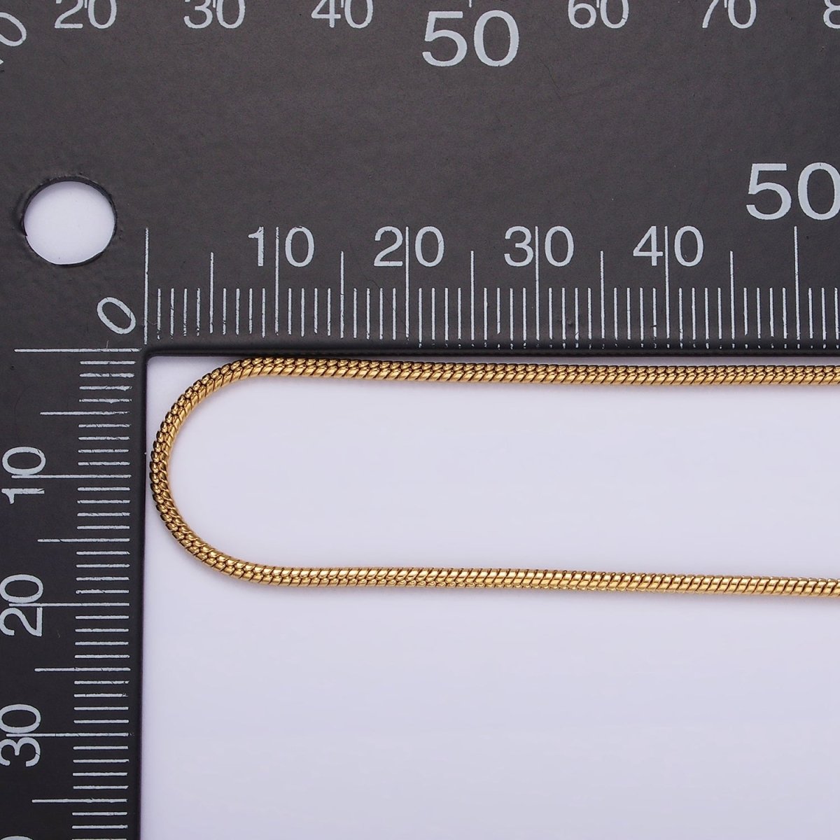 Stainless Steel 1.5mm Omega Cocoon 18 Inch, 20 Inch Layering Chain Necklace | WA-2304 WA-2305 Clearance Pricing