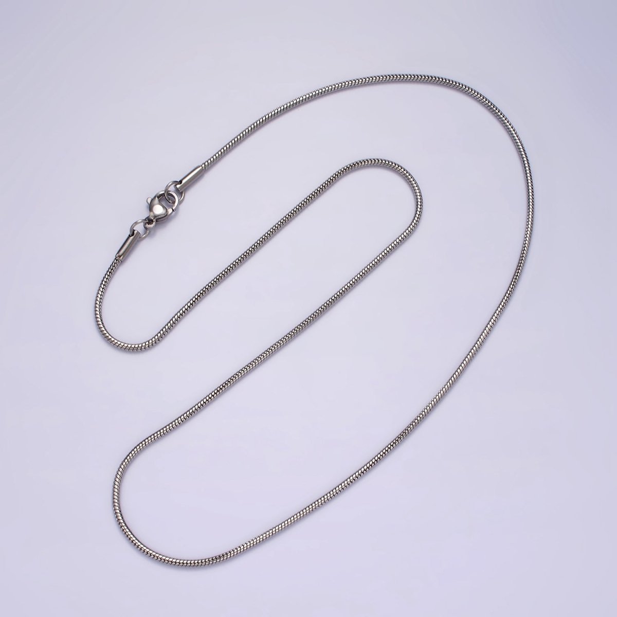 Stainless Steel 1.5mm Snake Chain 18 Inch, 20 Inch Layering Necklace | WA-2263 WA-2264 Clearance Pricing