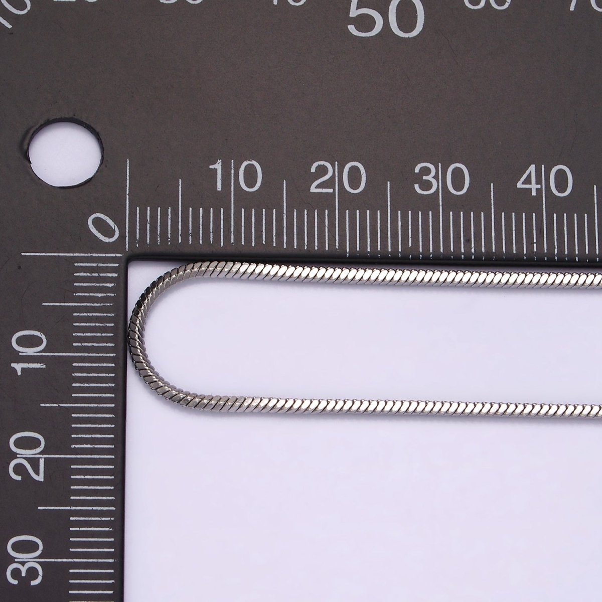 Stainless Steel 1.5mm Snake Chain 20 Inch Layering Necklace | WA-2270 Clearance Pricing - DLUXCA