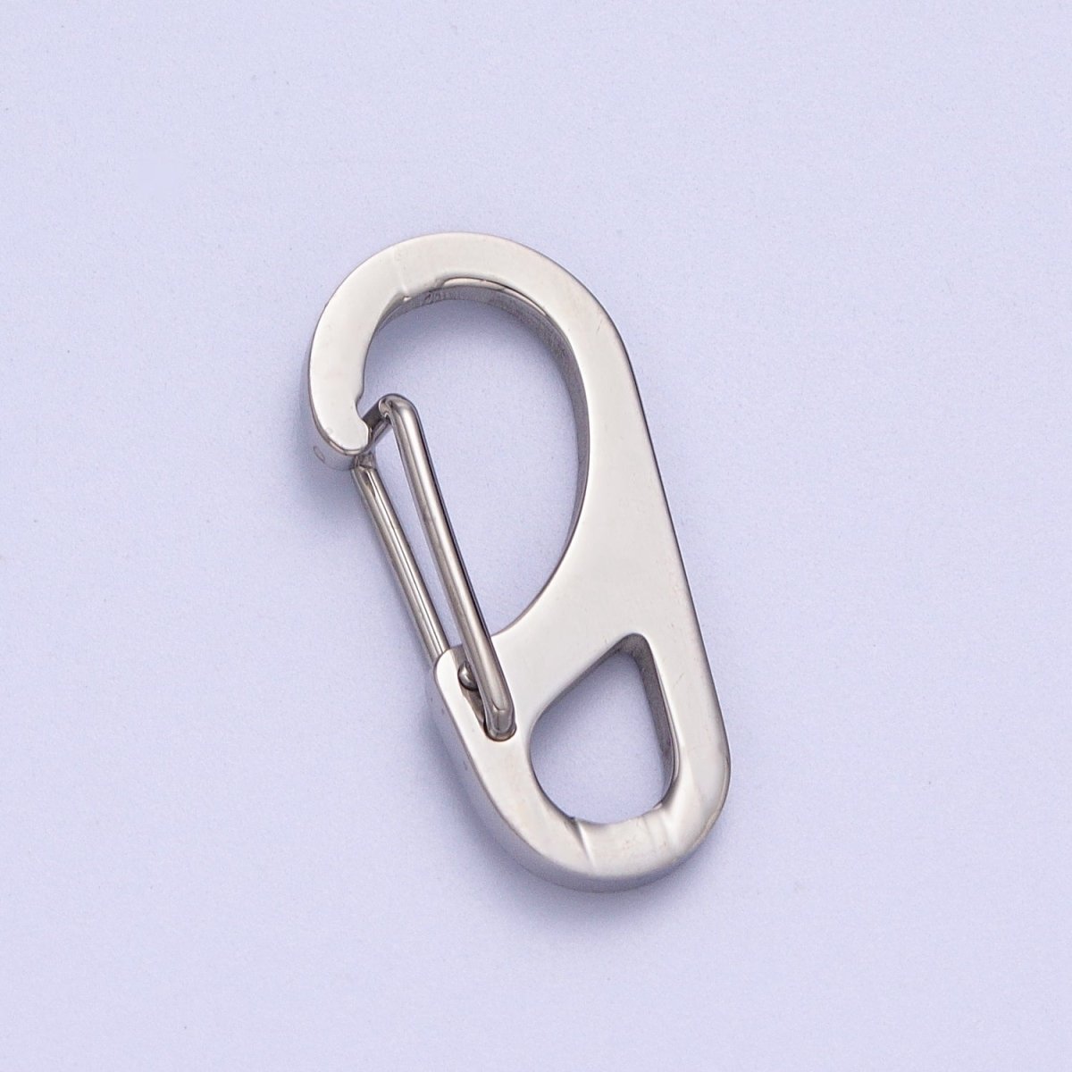 Stainless Steel 16mm, 22mm, 26mm, 30mm Snap Hook Carabiner Clip Jewelry Supply for wrap cord bracelet in Gold & Silver | Z-013 - Z-020