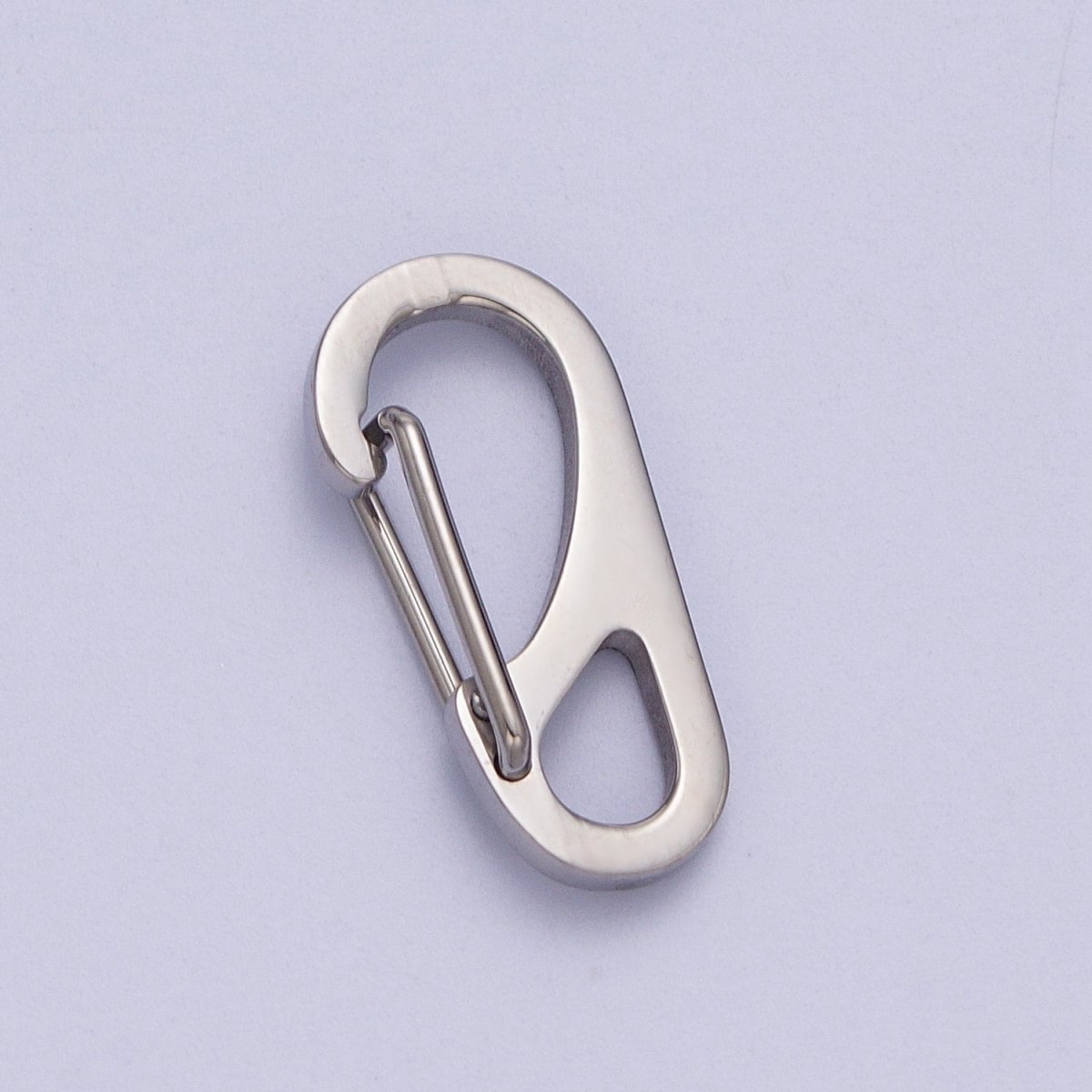 Stainless Steel 16mm, 22mm, 26mm, 30mm Snap Hook Carabiner Clip Jewelry Supply for wrap cord bracelet in Gold & Silver | Z-013 - Z-020