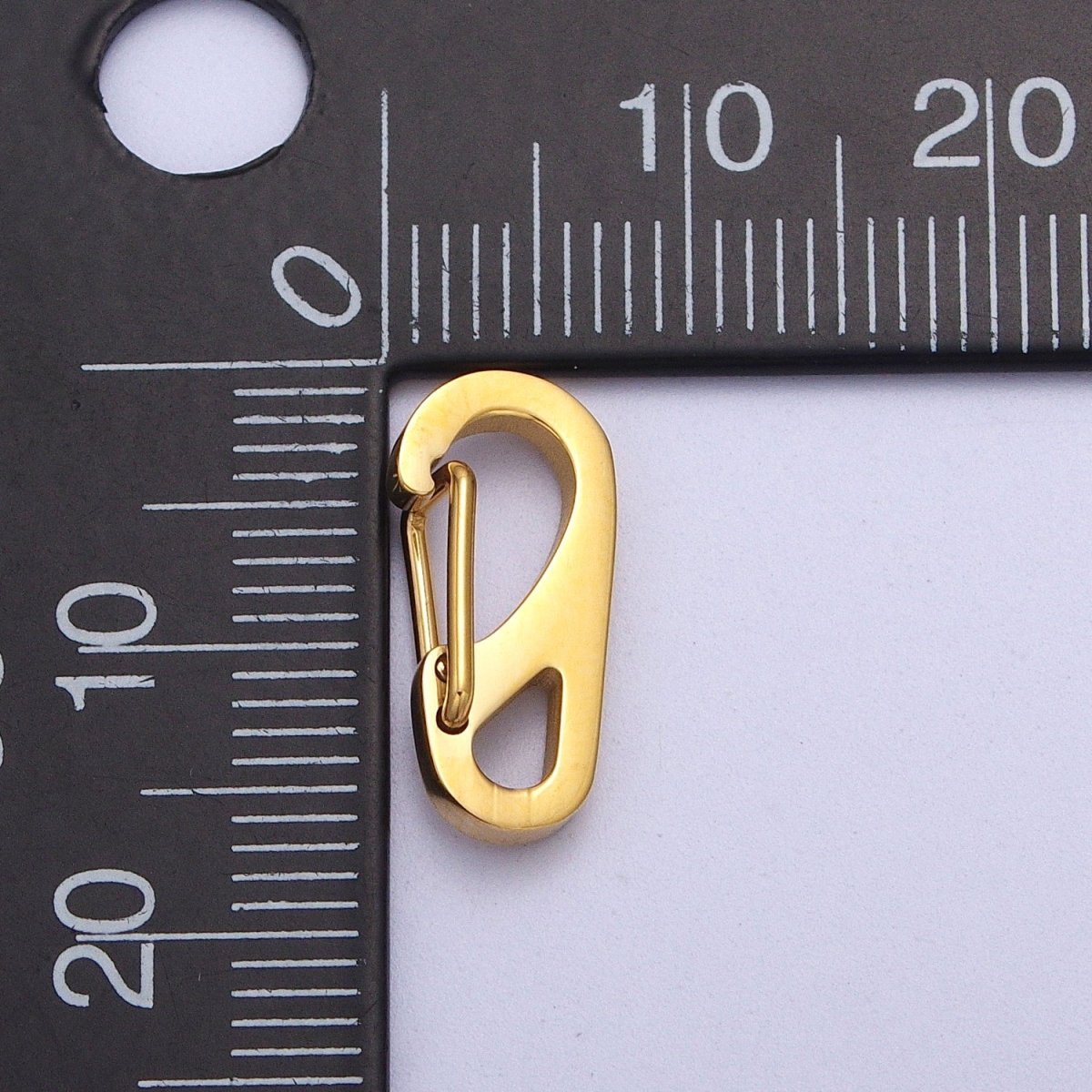 Stainless Steel 16mm, 22mm, 26mm, 30mm Snap Hook Carabiner Clip Jewelry Supply for wrap cord bracelet in Gold & Silver | Z-013 - Z-020