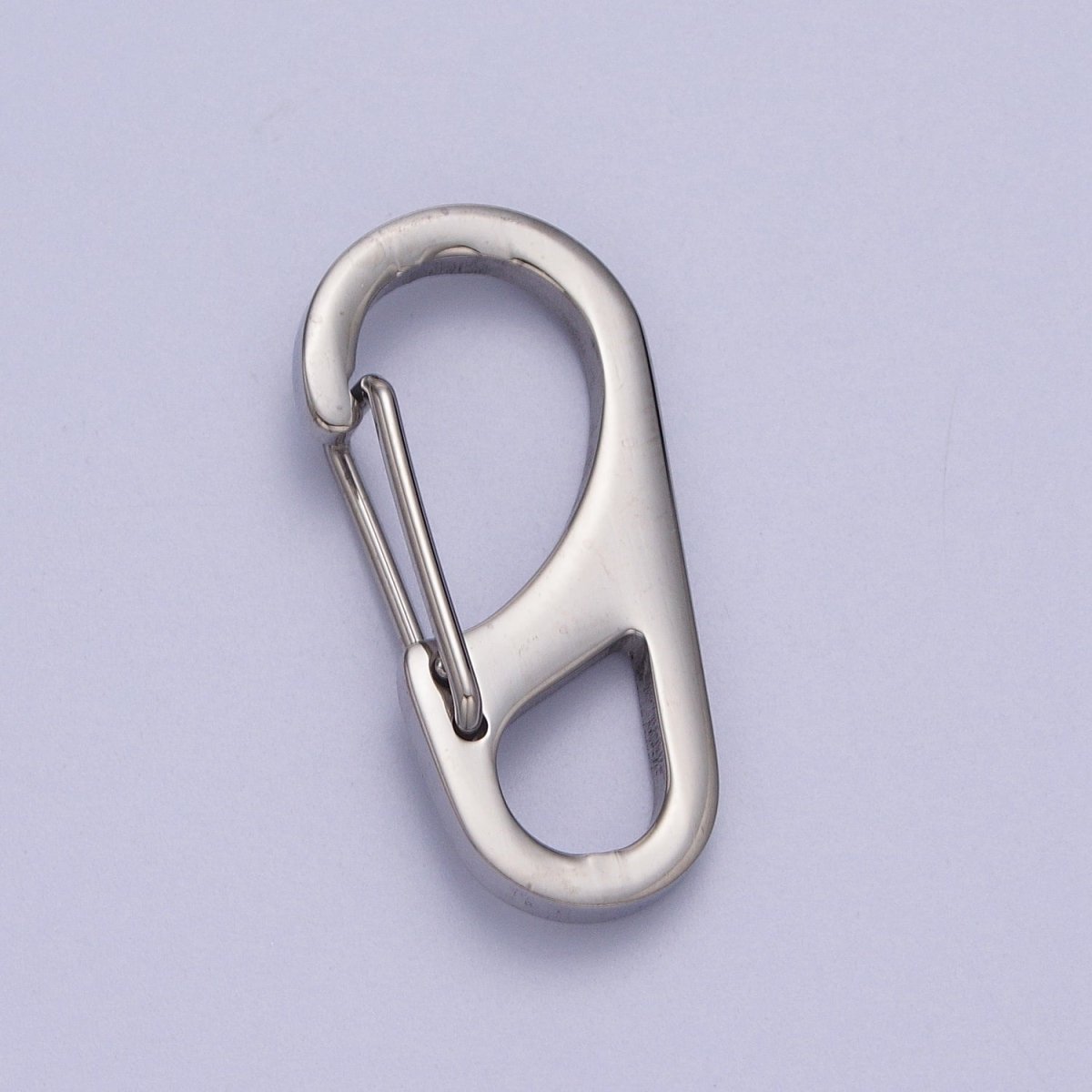 Stainless Steel 16mm, 22mm, 26mm, 30mm Snap Hook Carabiner Clip Jewelry Supply for wrap cord bracelet in Gold & Silver | Z-013 - Z-020