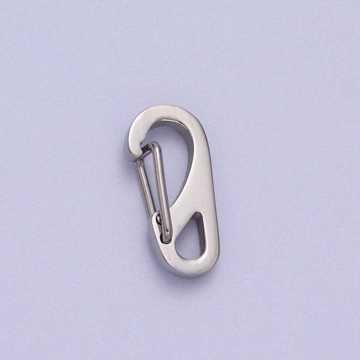 Stainless Steel 16mm, 22mm, 26mm, 30mm Snap Hook Carabiner Clip Jewelry Supply for wrap cord bracelet in Gold & Silver | Z-013 - Z-020