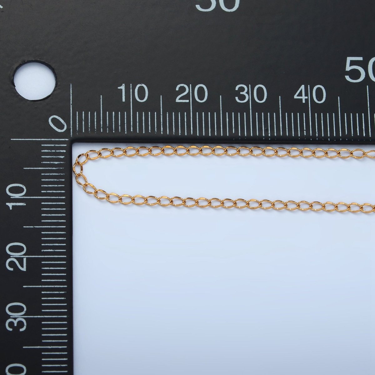 Stainless Steel 1.6mm Curb Chain 18 Inch Necklace in Gold & Silver | WA2606 WA2607