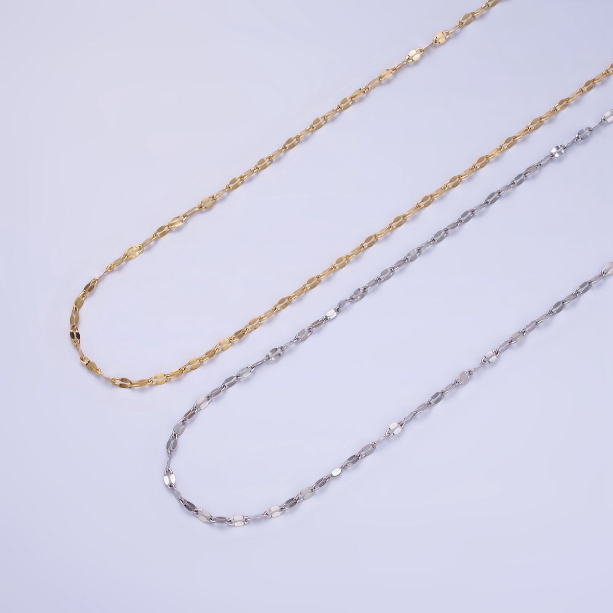 Stainless Steel 1.7mm Anchor Link Chain 18 Inch Necklace in Gold &Silver | WA-2478 WA-2489