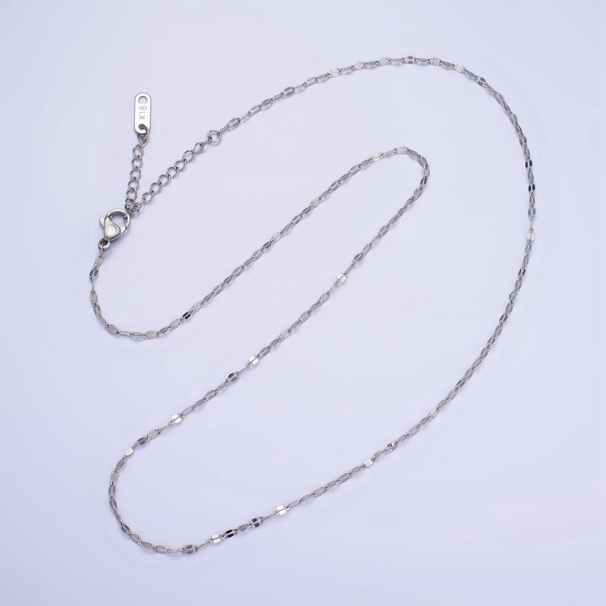Stainless Steel 1.7mm Anchor Link Chain 18 Inch Necklace in Gold &Silver | WA-2478 WA-2489