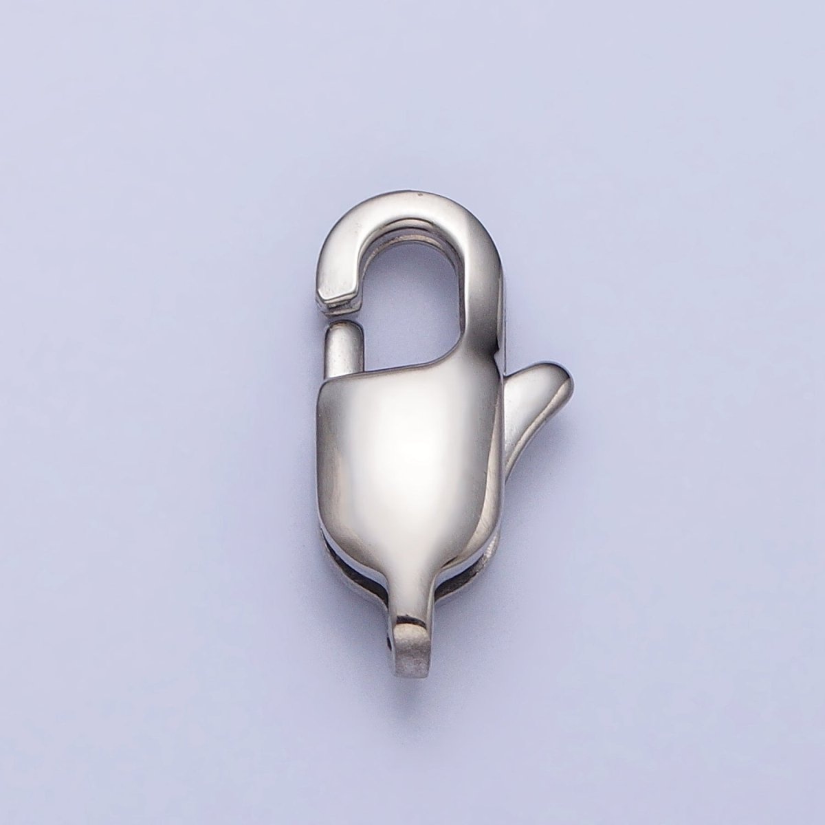 Stainless Steel 18mm, 15mm, 13mm, 11mm Lobster Clasps Silver Jewelry-Making Closure Supply | Z314 - Z317