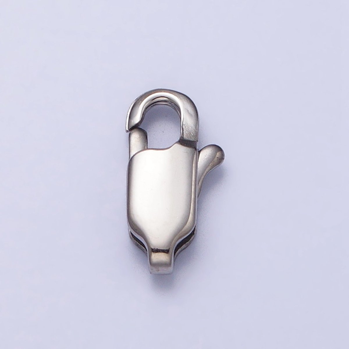 Stainless Steel 18mm, 15mm, 13mm, 11mm Lobster Clasps Silver Jewelry-Making Closure Supply | Z314 - Z317
