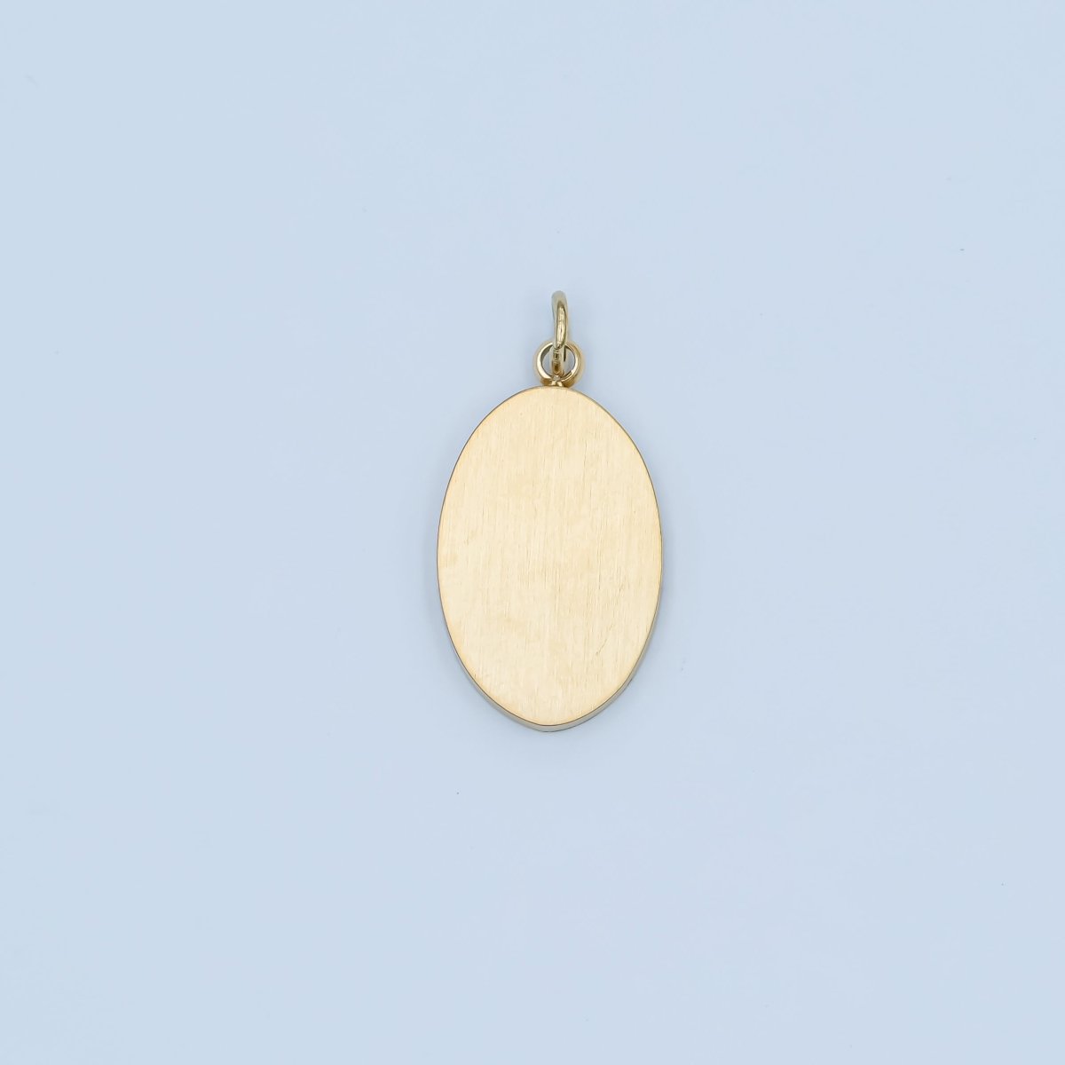 Stainless Steel 18mm Minimalist Oval Charm | P590 - DLUXCA