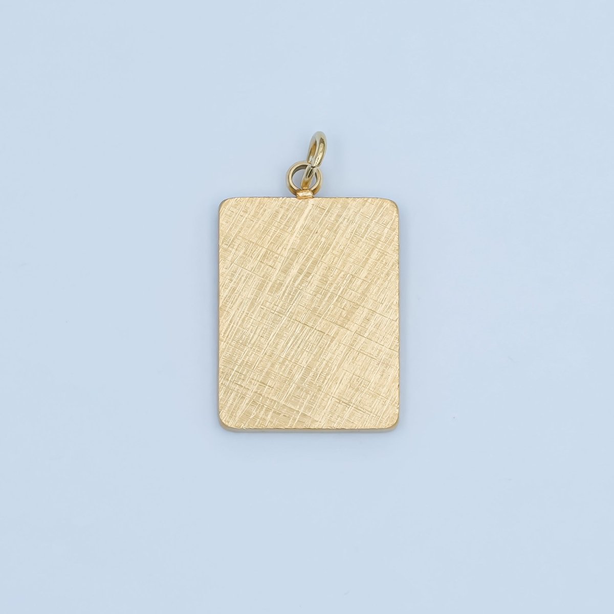 Stainless Steel 18mm Minimalist Rectangular Charm | P611 - DLUXCA