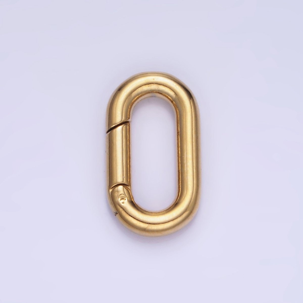 Stainless Steel 18mm Oblong Spring Gate Closure Finding in Gold & Silver | Z690