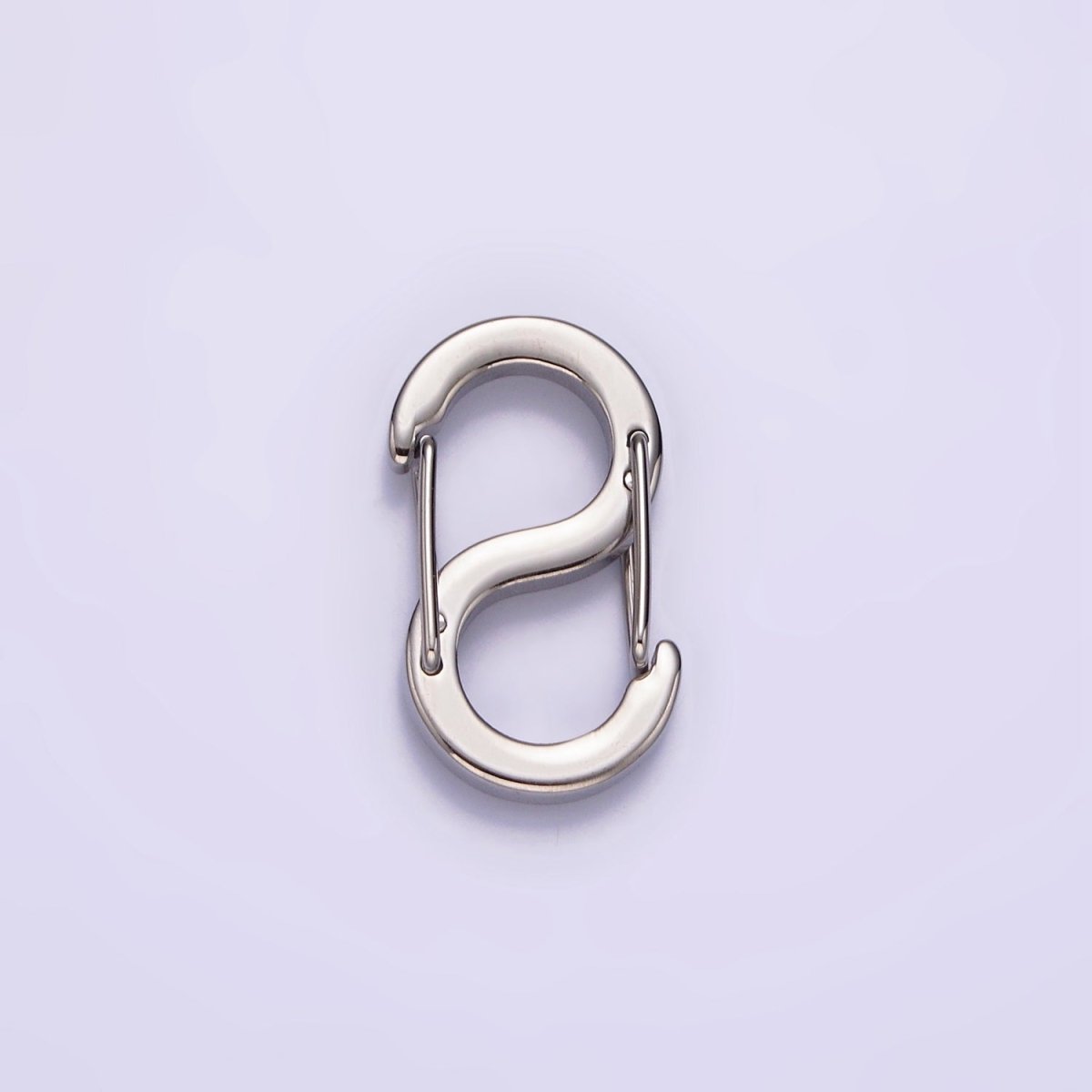 Stainless Steel 19mm, 16.5mm, 11mm, 5.5mm S-Shaped Snap Hook Carabiner Jewelry Findings | Z552 - Z555