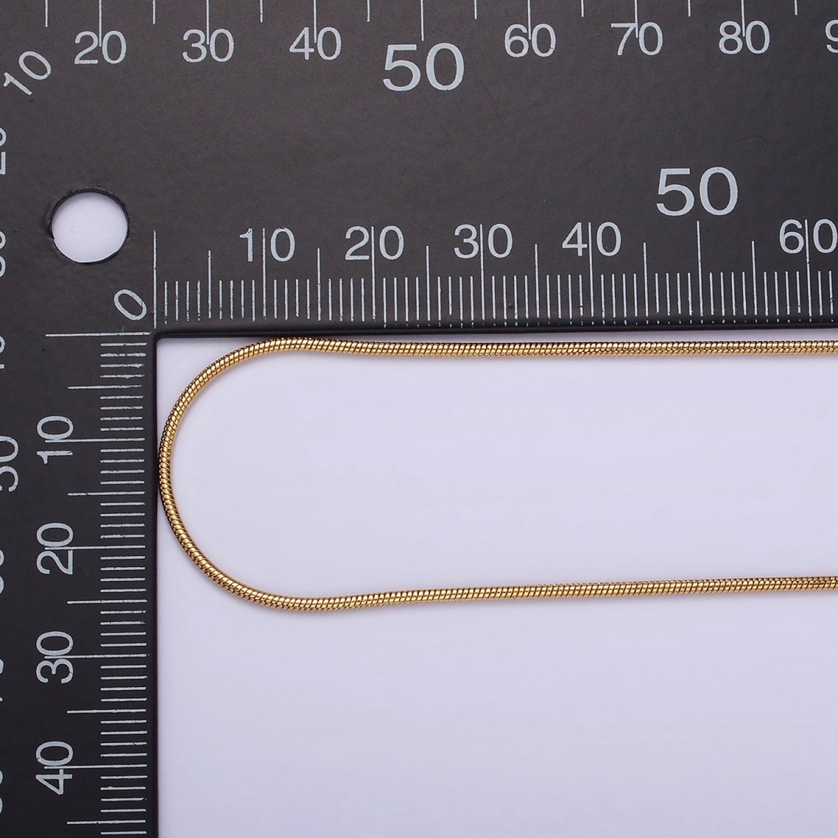 Stainless Steel 1mm Dainty Cocoon Snake 20 Inch Layering Chain Necklace | WA-2303 Clearance Pricing - DLUXCA