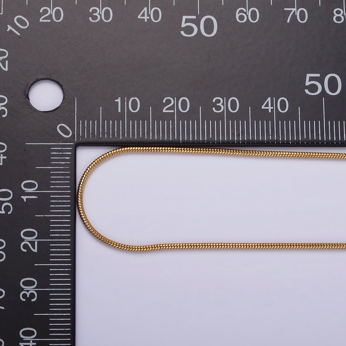 Stainless Steel 1mm Dainty Snake 18 Inch Layering Chain Necklace | WA-2302 Clearance Pricing - DLUXCA