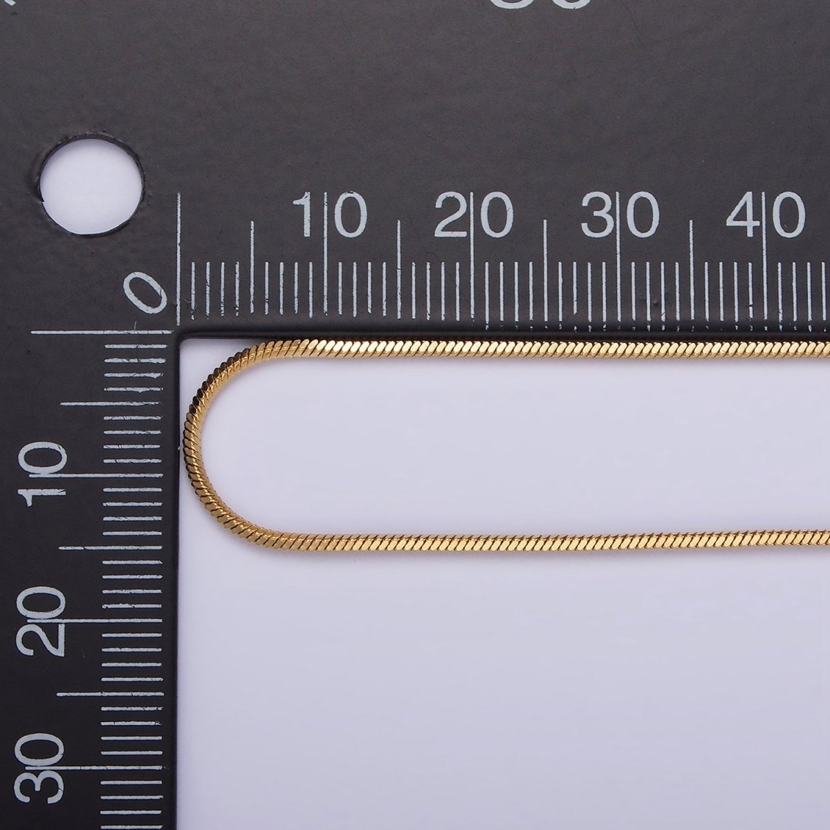 Stainless Steel 1mm Dainty Snake Cocoon 18 Inch Layering Gold Chain Necklace | WA-2308 WA-2309 Clearance Pricing