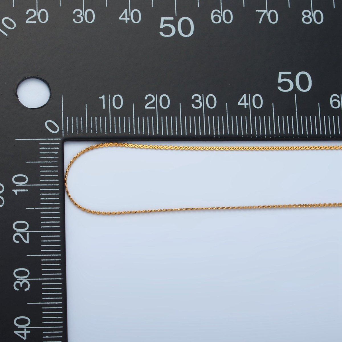 Stainless Steel 1mm Serpentine Chain 20 Inch Necklace in Gold & Silver | WA-2604, WA-2605