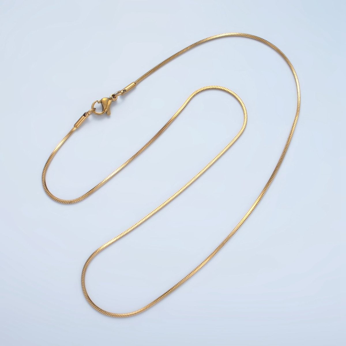 Stainless Steel 1mm Snake Chain 18 Inch Necklace in Gold & Silver | WA-2596 WA-2697