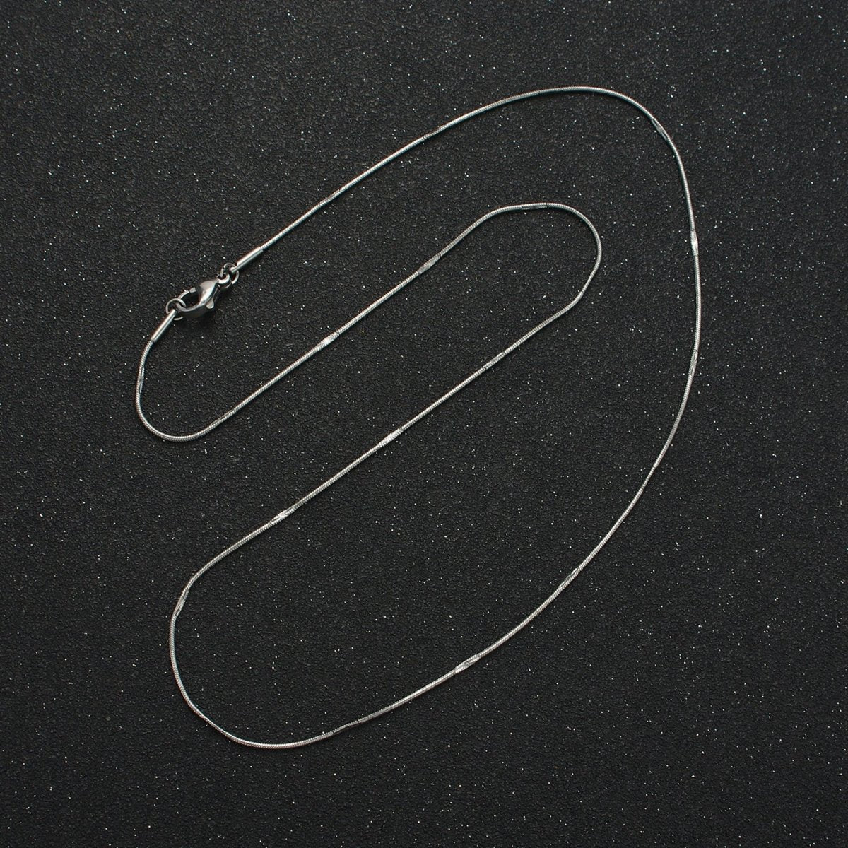 Stainless Steel 1mm Snake Chain 19.7 Inch Necklace, Gold or Silver Tone | WA-2594, WA-2595