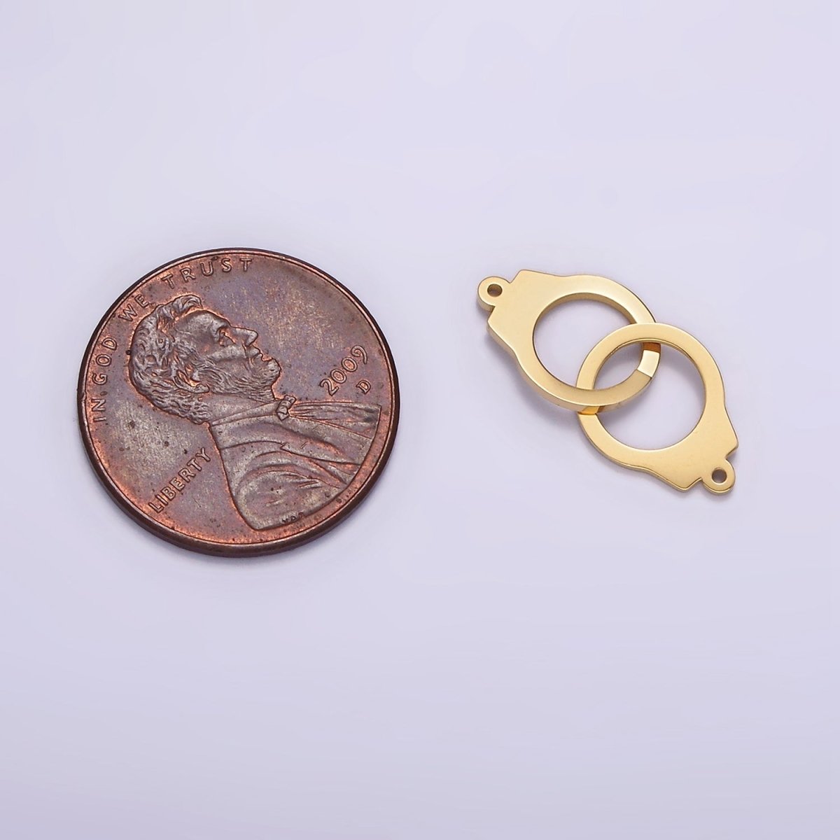 Stainless Steel 20mm Double Hand Cuff Minimalist Connector | P1254 - DLUXCA