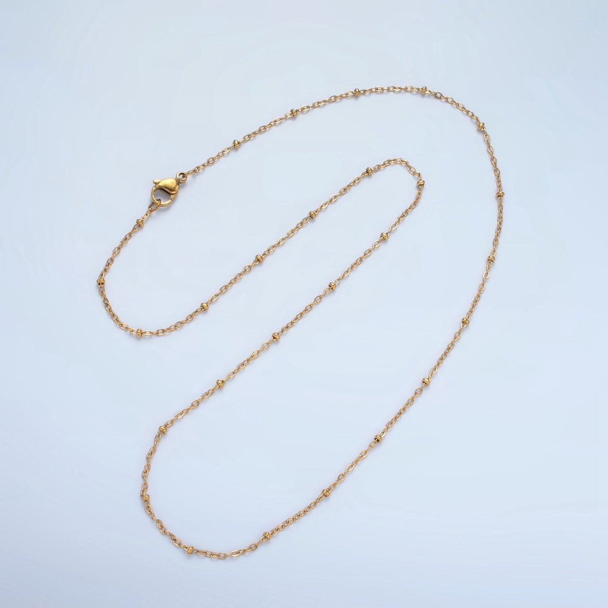 24K Gold Filled Satellite Cable Chain 20 Inch Necklace in Gold & Silver | WA-2610 WA-2611