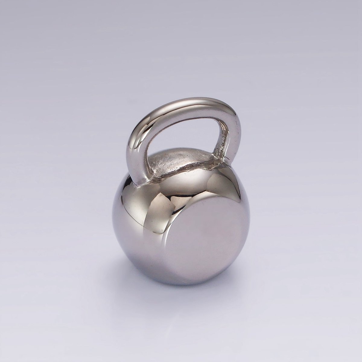 Stainless Steel 24mm Kettlebell Dumbbell Weight Fitness Charm | P1367