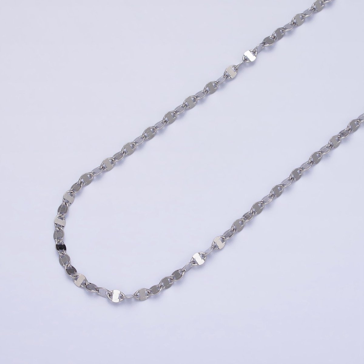 Stainless Steel 2.5mm Anchor Mariner Unfinished Chain by Yard in Gold & Silver | ROLL-1352 ROLL-1353 Clearance Pricing