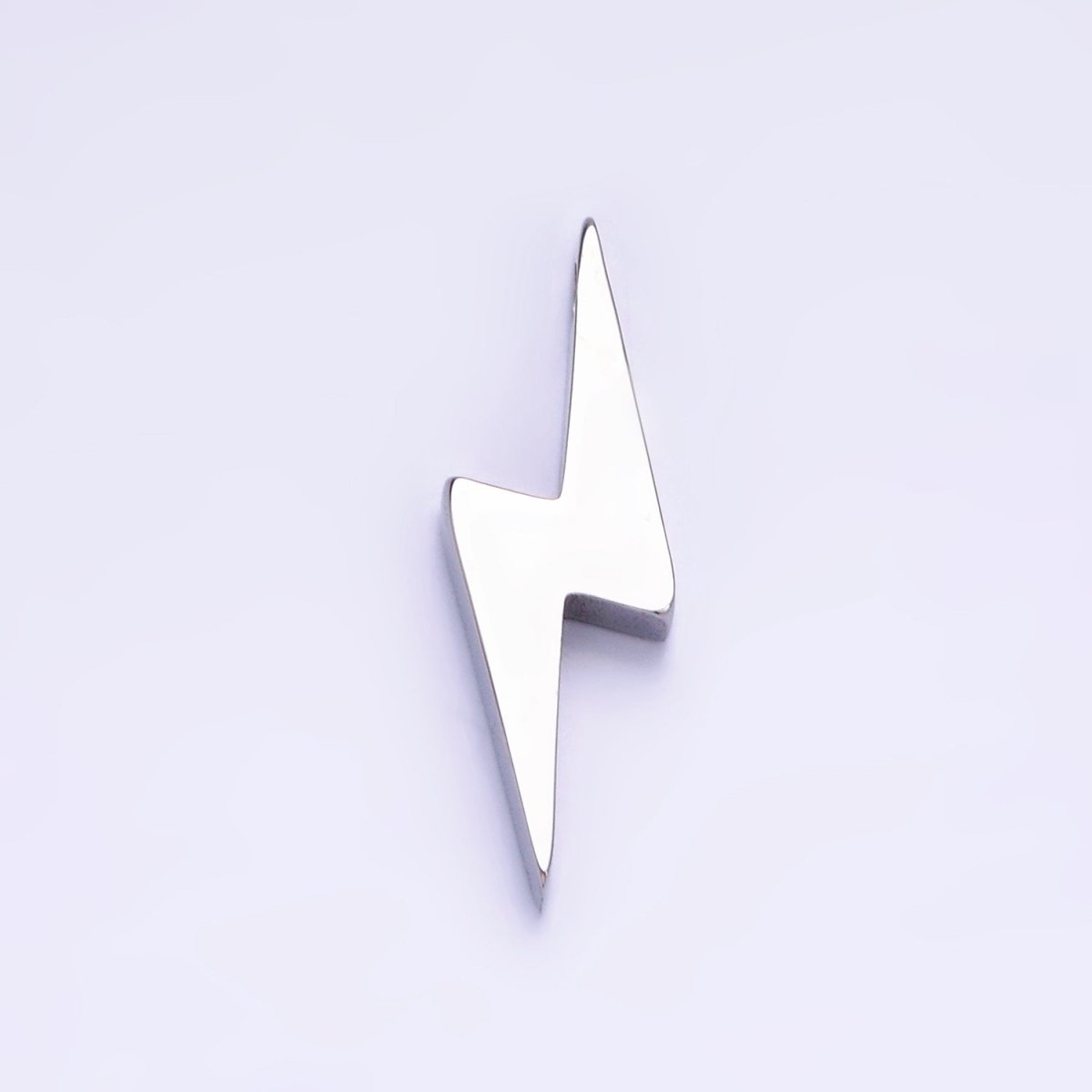 Stainless Steel 25mm Lightning Thunder Minimalist Charm in Gold & Silver | P941