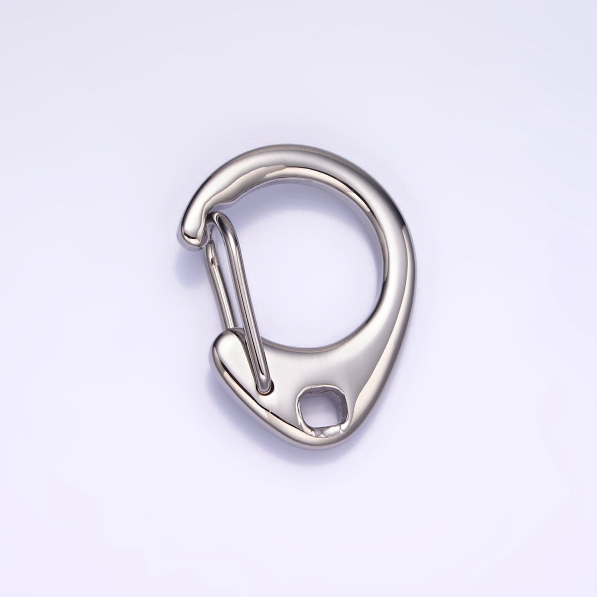Stainless Steel 25mm Round Hook Latch Carabiner Minimalist Findings Supply | Z661 - DLUXCA