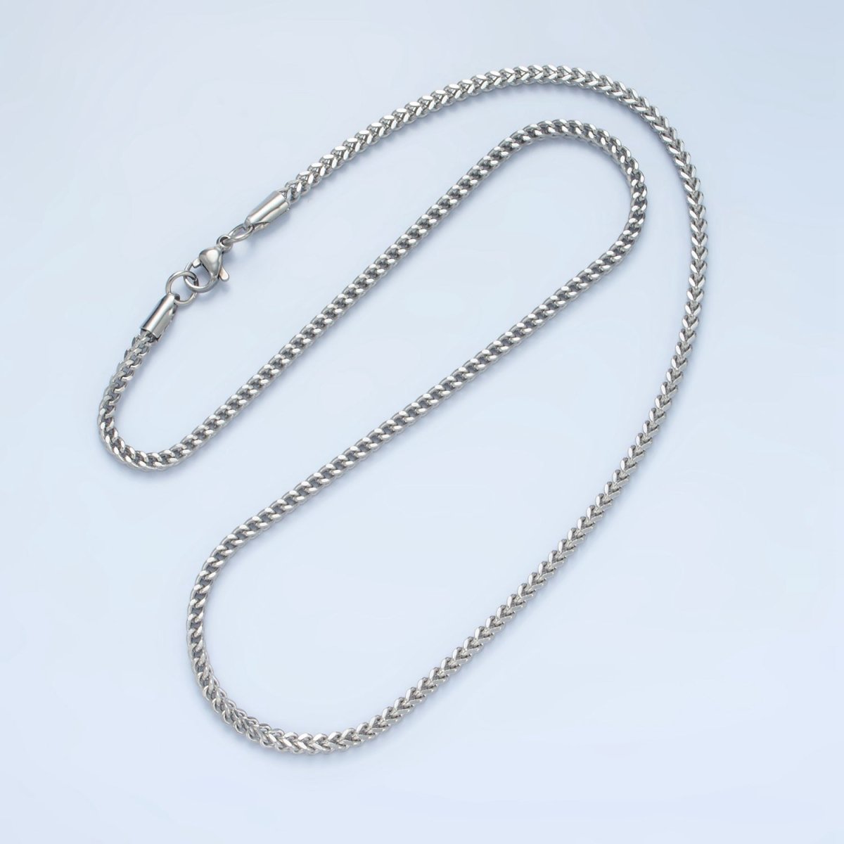 Stainless Steel 2.7mm Curb Chain 20 Inch Necklace in Gold & Silver | WA-2590 WA-2591