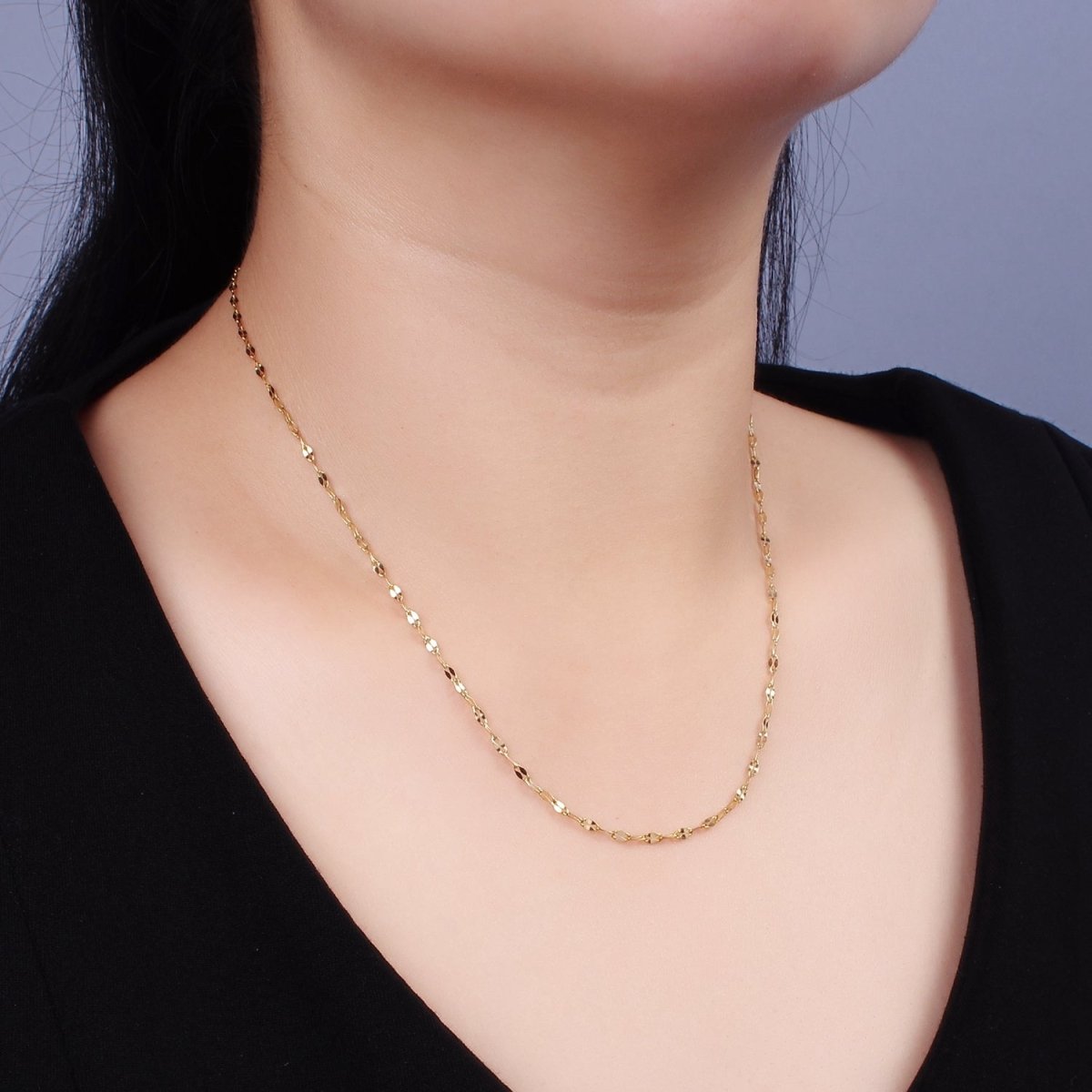 Stainless Steel 2mm Mariner Anchor 18 Inch Necklace | WA-2348 Clearance Pricing - DLUXCA