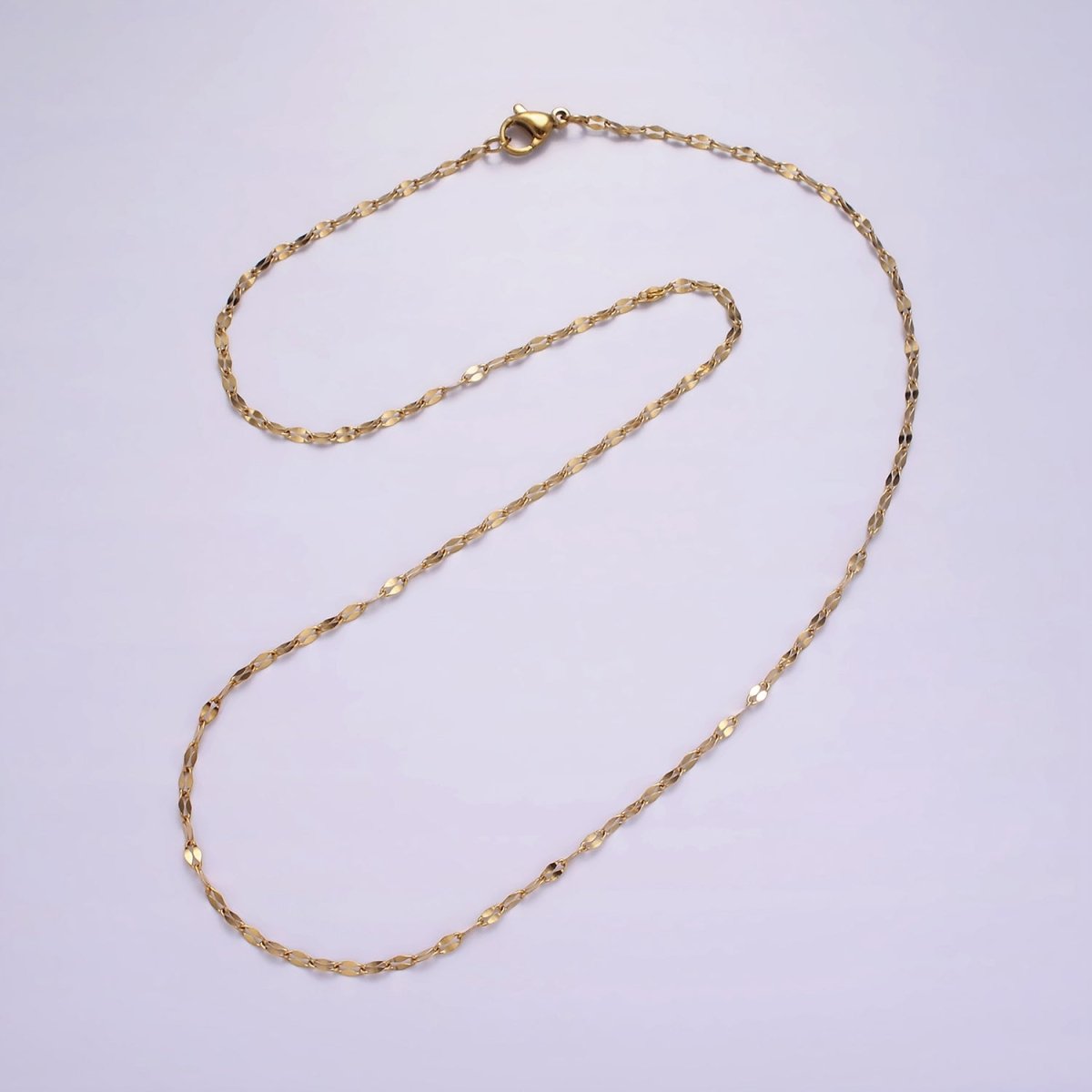 Stainless Steel 2mm Mariner Anchor 18 Inch Necklace | WA-2348 Clearance Pricing - DLUXCA