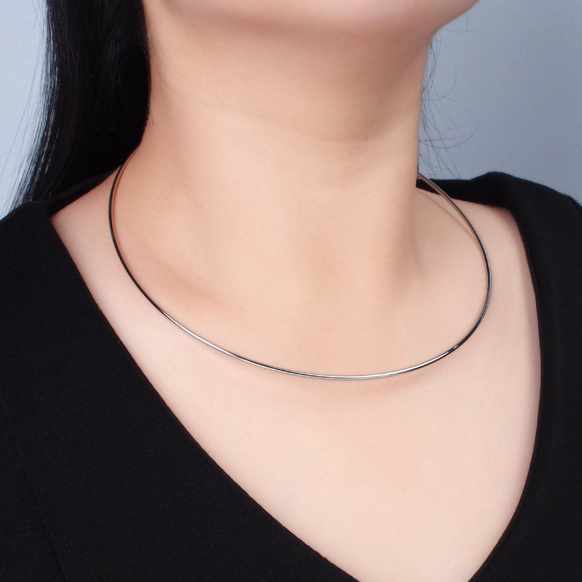 Stainless Steel Circular Necklace in Gold & Silver | WA-2620, WA-2621