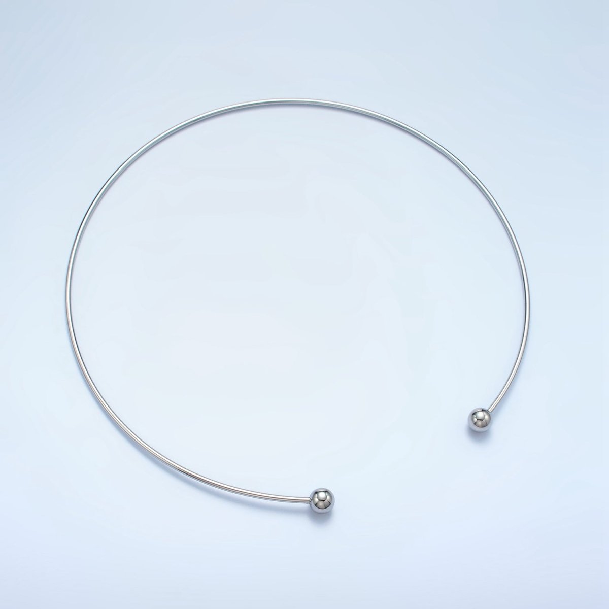 Stainless Steel Round Circular Bead Necklace in Gold & Silver | WA-2622 WA-2623