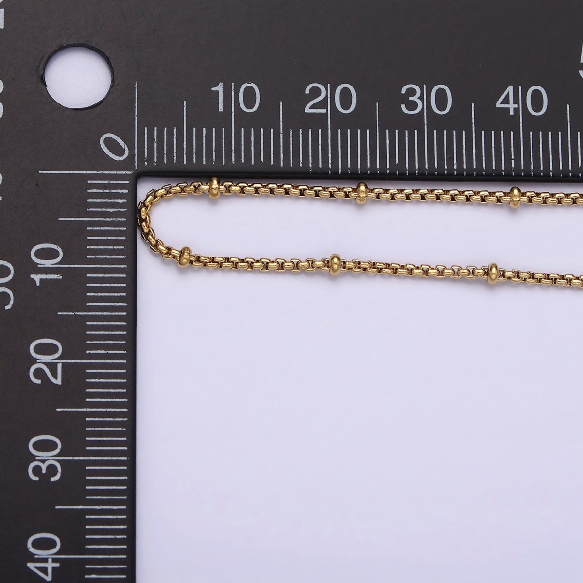 Stainless Steel 2mm Satellite Box 18 Inch Chain Necklace in Gold & Silver | WA-2024 Clearance Pricing