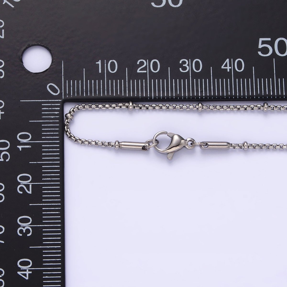 Stainless Steel 2mm Satellite Box 18 Inch Chain Necklace in Gold & Silver | WA-2024 Clearance Pricing