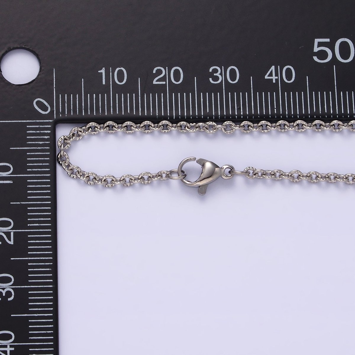 Stainless Steel 2mm Sunburst Cable 18 Inch Layering Chain Necklace in Gold & Silver | WA-1994 WA-2107 Clearance Pricing