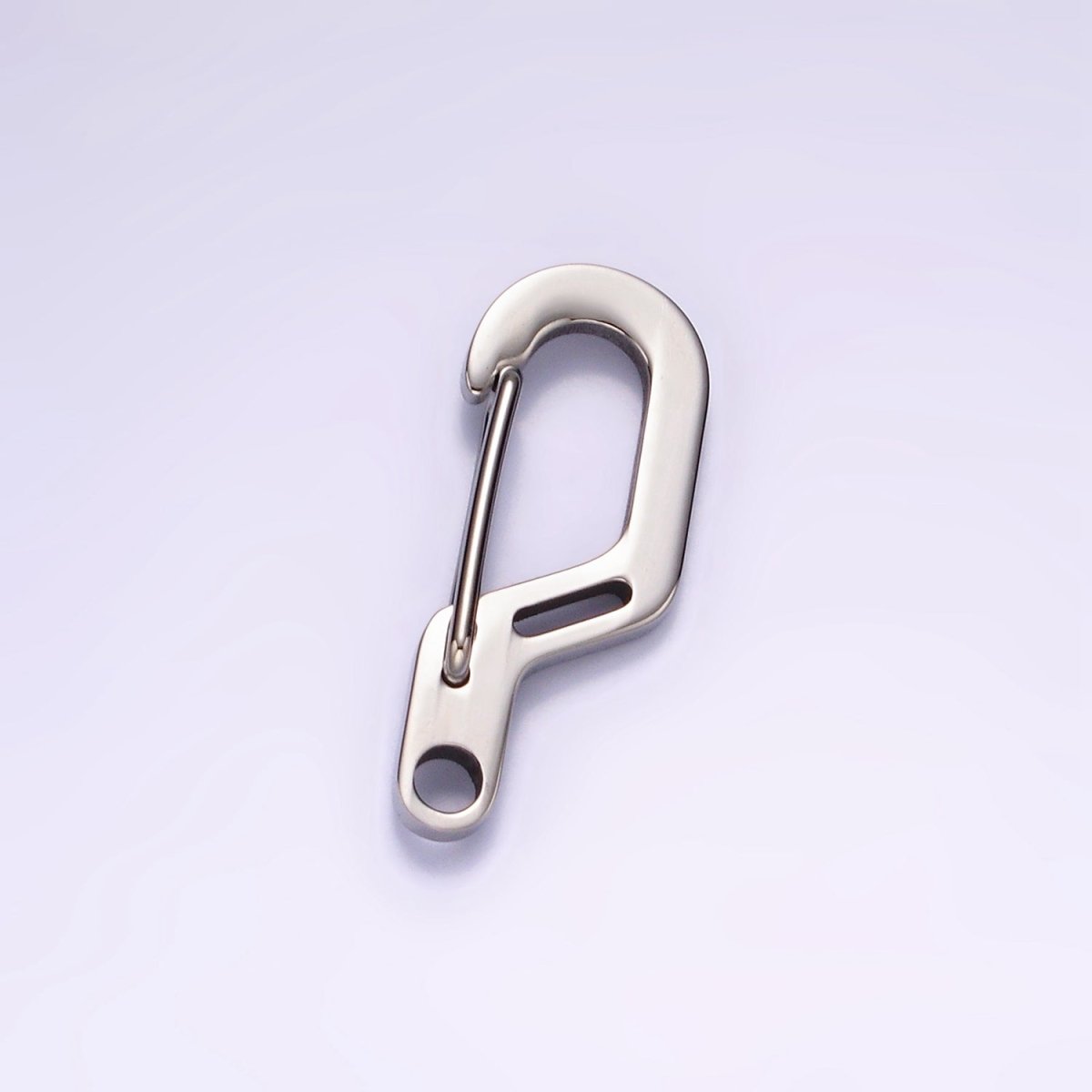 Stainless Steel 30mm Geometric Snap Hook Carabiner Jewelry Findings Supply | Z560 - DLUXCA