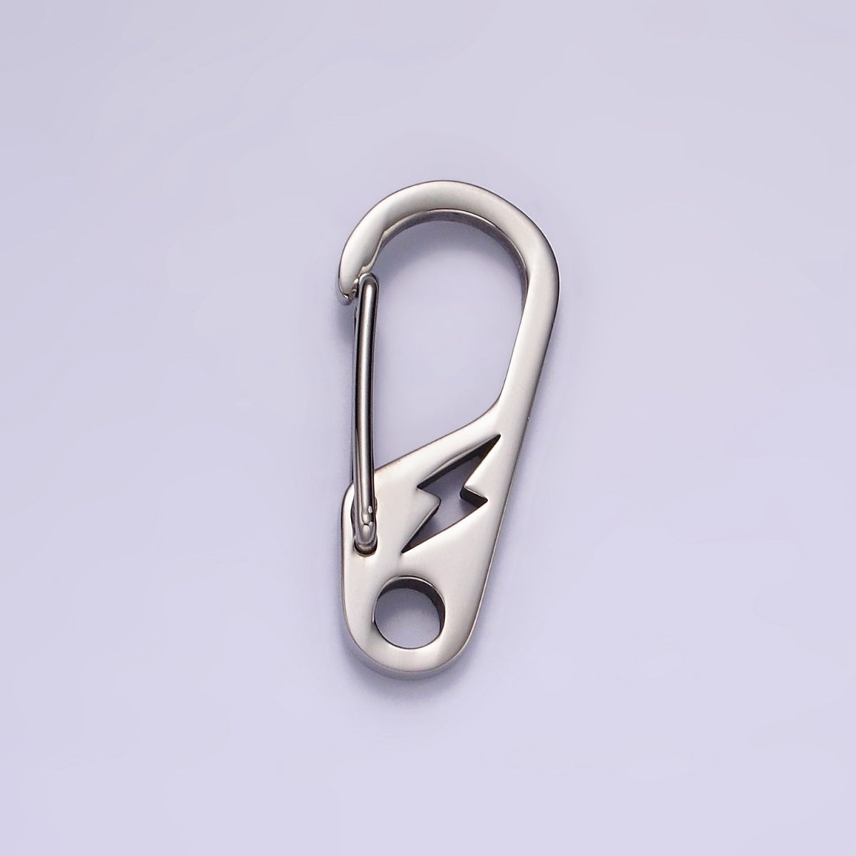 Stainless Steel 30mm Open Lightning Oval Snap Hook Carabiner Findings Supply | Z561 - DLUXCA
