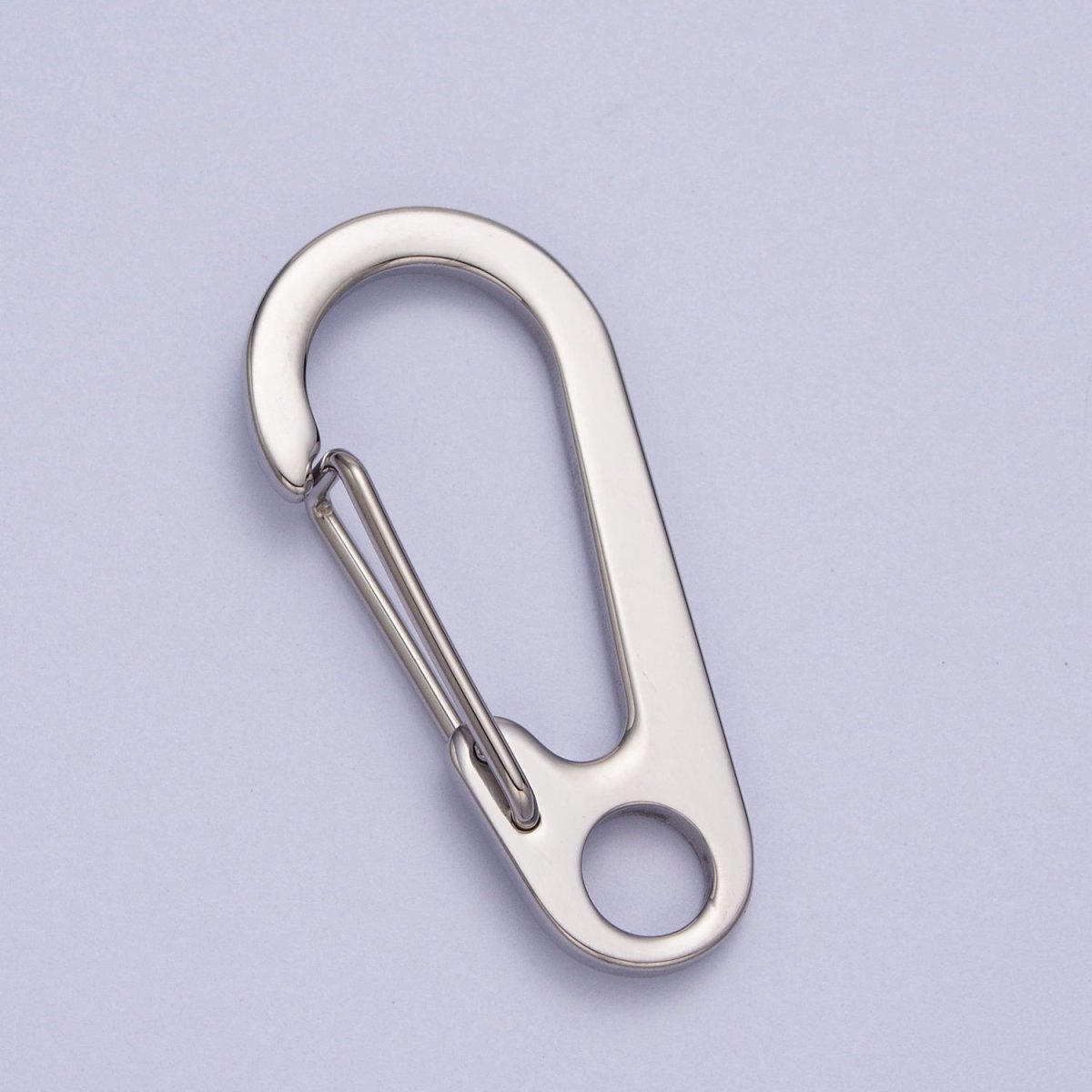 Stainless Steel  32mm, 38mm, 45mm Snap Hook Carabiner Clip Jewelry Supply in Gold & Silver | Z-023 ~ Z-028